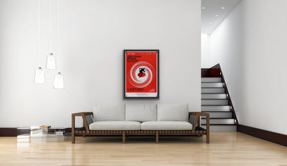 An original Italian re-release poster for the Alfred Hitchcock film Vertigo