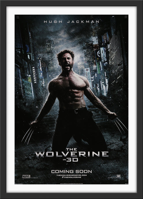 An original movie poster for the Marvel film The Wolverine