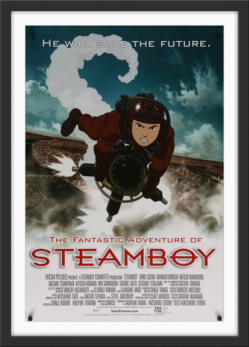 An original movie poster for the animated film Steamboy