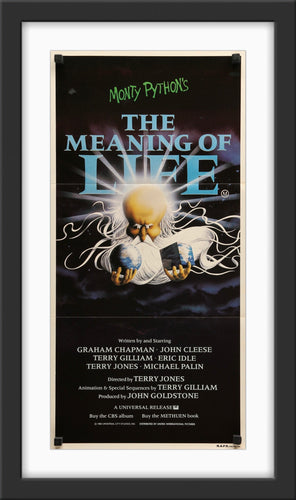 An original Australian Daybill movie poster for the Monty Python film The Meaning of Life