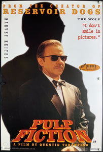 Pulp Fiction Movie Poster - Quentin Tarantino John Travolta Samuel Jackson  Uma Thurman Tim Roth Bruce Willis Crime Film Wall Art Living Room Decor