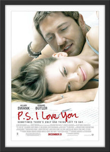 An original movie poster for the film P.S. I Love You