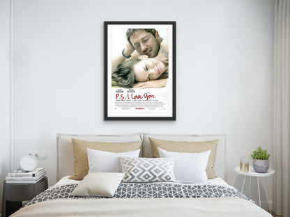 An original movie poster for the film P.S. I Love You