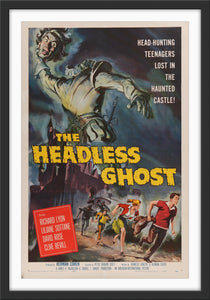 An original movie poster for the film The Headless Ghost