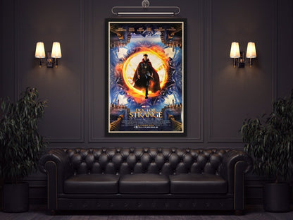 An original movie poster for the Marvel film Doctor Strange