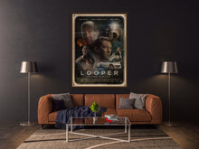 Load image into Gallery viewer, An original movie poster for the film Looper by Richard Davies