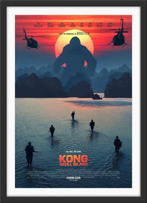 An original movie poster for the film Kong Skull Island