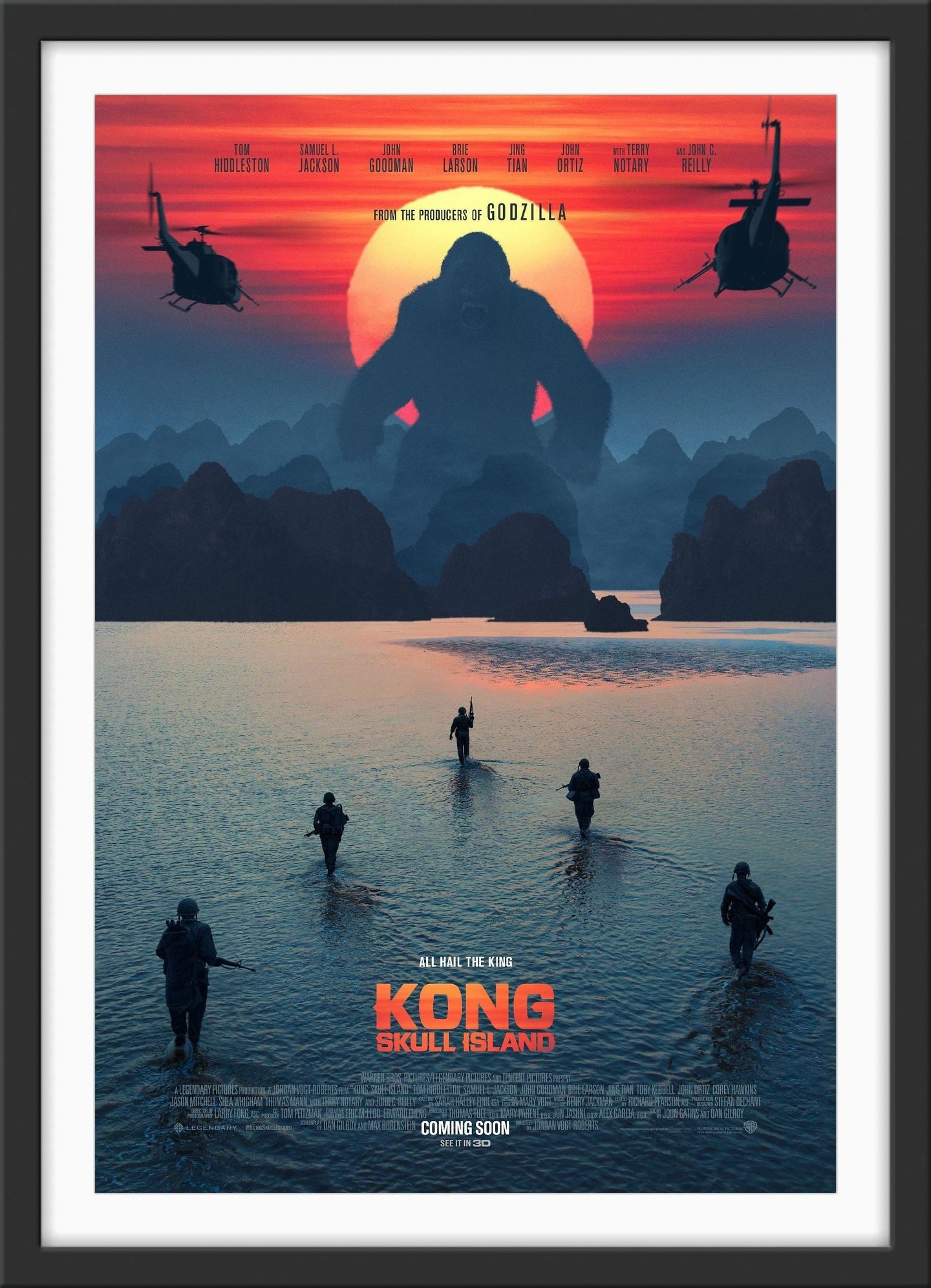 An original movie poster for the film Kong Skull Island