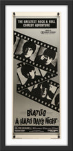 Load image into Gallery viewer, An original U.S. insert movie poster for The Beatles&#39; movie A Hard Day&#39;s Night