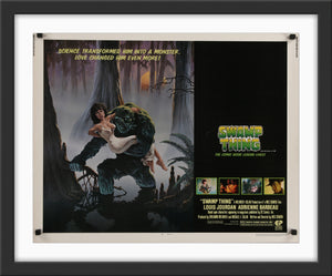 An original movie poster for the Wes Craven movie Swamp Thing