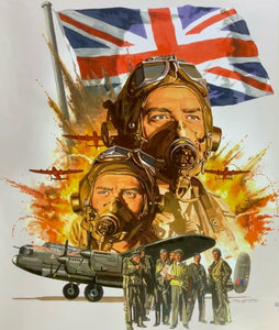 An original movie poster by Paul Mann for the film The Dam Busters