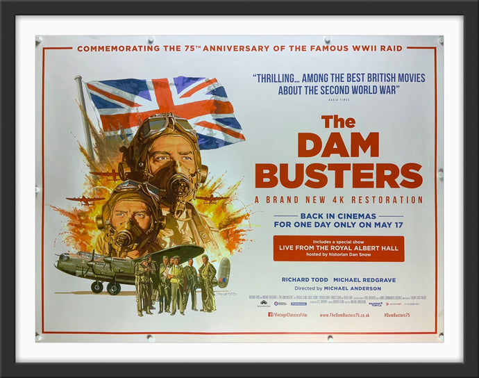 An original movie poster by Paul Mann for the film The Dam Busters