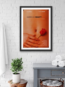 An original movie poster for the Sam Mendes film American Beauty