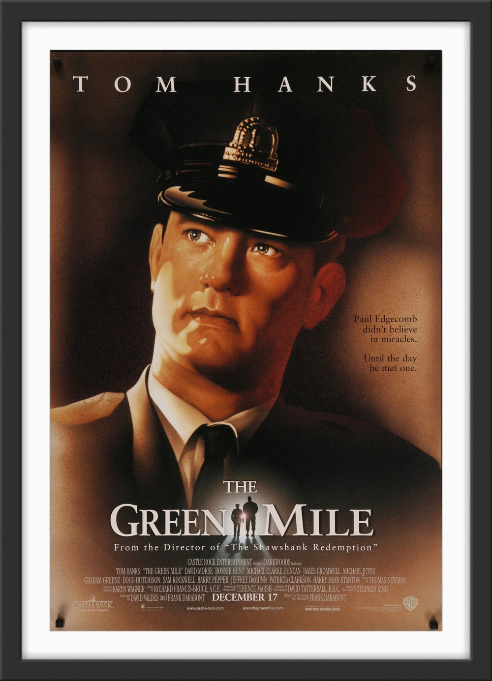 An original movie poster for the Tom Hanks film The Green Mile