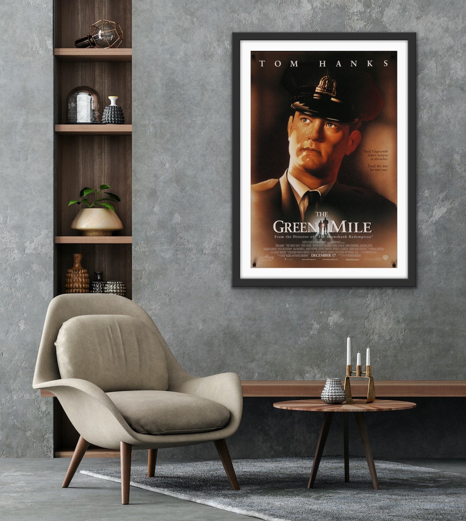 An original movie poster for the Tom Hanks film The Green Mile