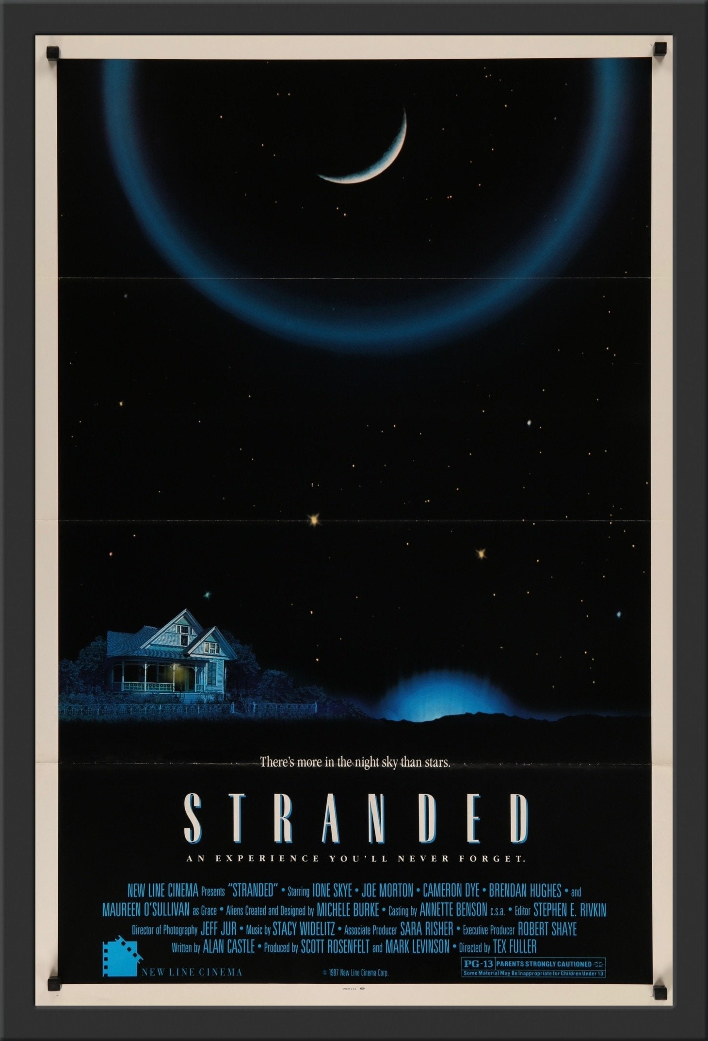 An original movie poster for the film Stranded