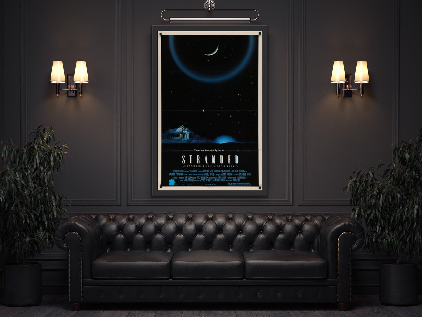 An original movie poster for the film Stranded