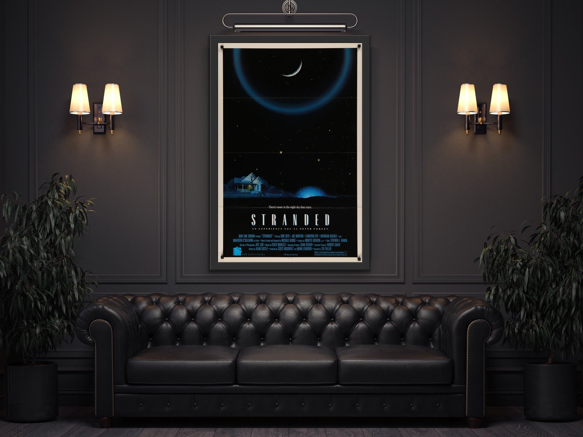 An original movie poster for the film Stranded