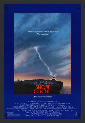 An original movie poster for the film Short Circuit