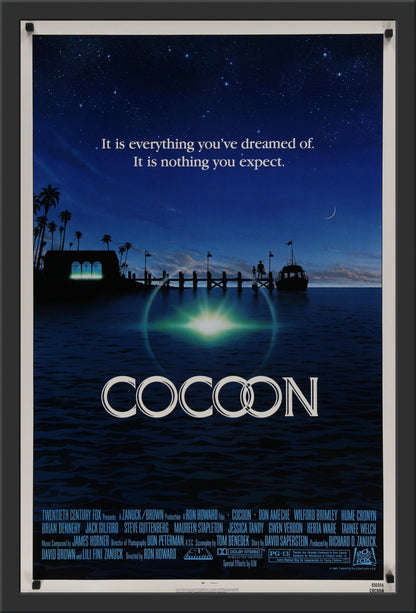 An original movie poster for the Ron Howard film Cocoon