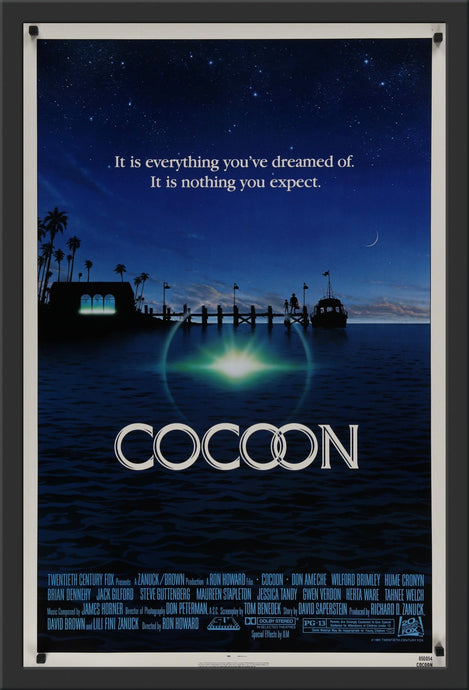 An original movie poster for the Ron Howard film Cocoon