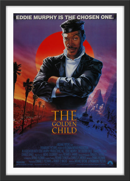 An original movie poster for the Eddie Murphy film The Golden Child