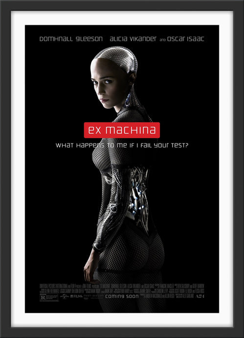 An original movie poster for the film Ex Machine (EX_MACHINA)