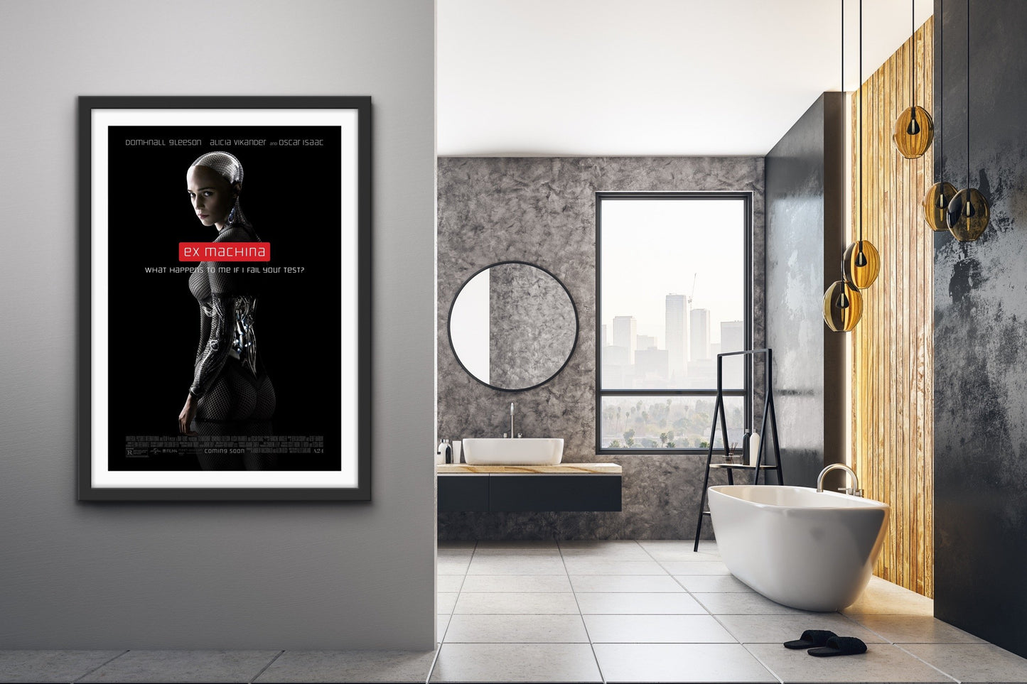 An original movie poster for the film Ex Machine (EX_MACHINA)
