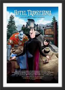 An original movie poster for the animated film Hotel Transylvania