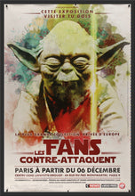 Load image into Gallery viewer, An original poster for the Star Wars Exhibition Les Fans Contre-Attaquent / The Fans Counter Attack / The Fans Strikes Back