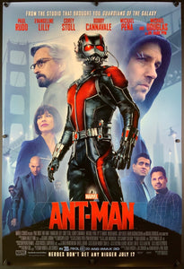 An original movie poster for the Marvel film Ant Man