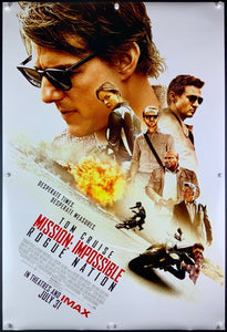 An original movie poster of the film Mission Impossible Rogue Nation