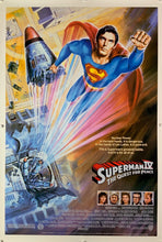 Load image into Gallery viewer, An original movie poster for the film Superman IV / 4 The Quest For Peace
