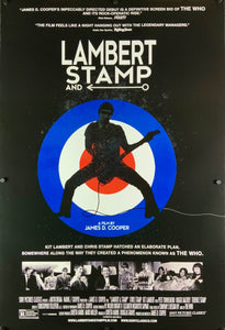An original movie poster for the Who film Lambert and Stamp