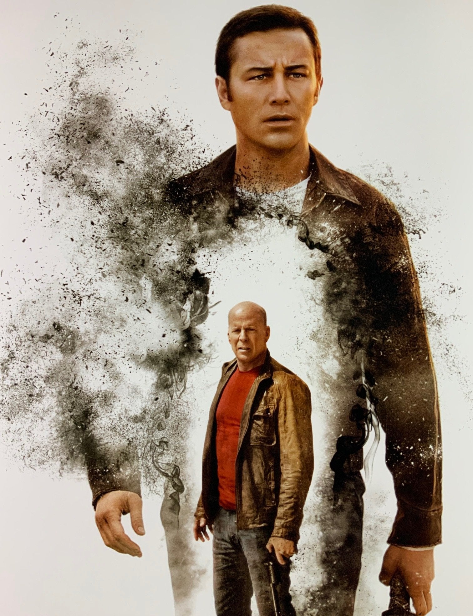 An original movie poster for the film Looper