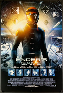 An original movie poster for the film Ender's Game