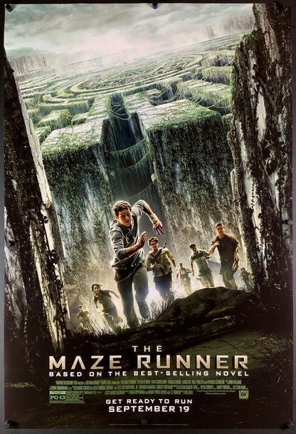 An original movie poster for the film The Maze Runner