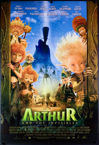 An original movie poster for the film Arthur and the Invisibles