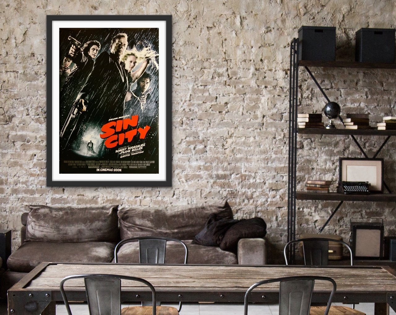 An original movie poster for the film Sin City