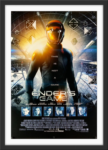 An original movie poster for the film Ender's Game