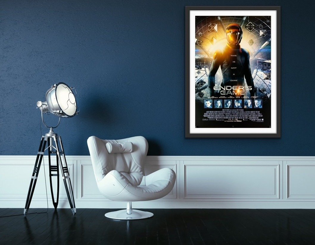 An original movie poster for the film Ender's Game