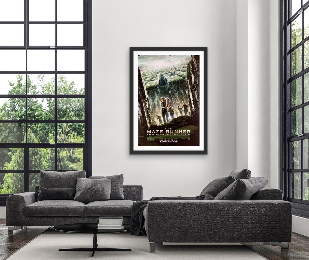 An original movie poster for the film The Maze Runner