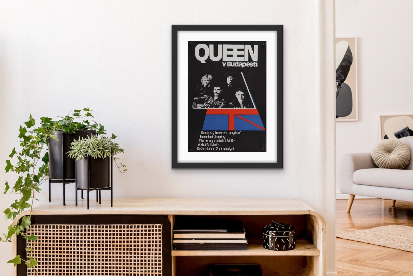 An original Czech movie poster for the film Hungarian Rhapsody: Queen Live in Budapest