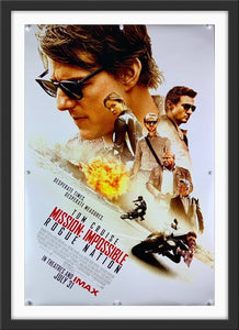 An original movie poster of the film Mission Impossible Rogue Nation