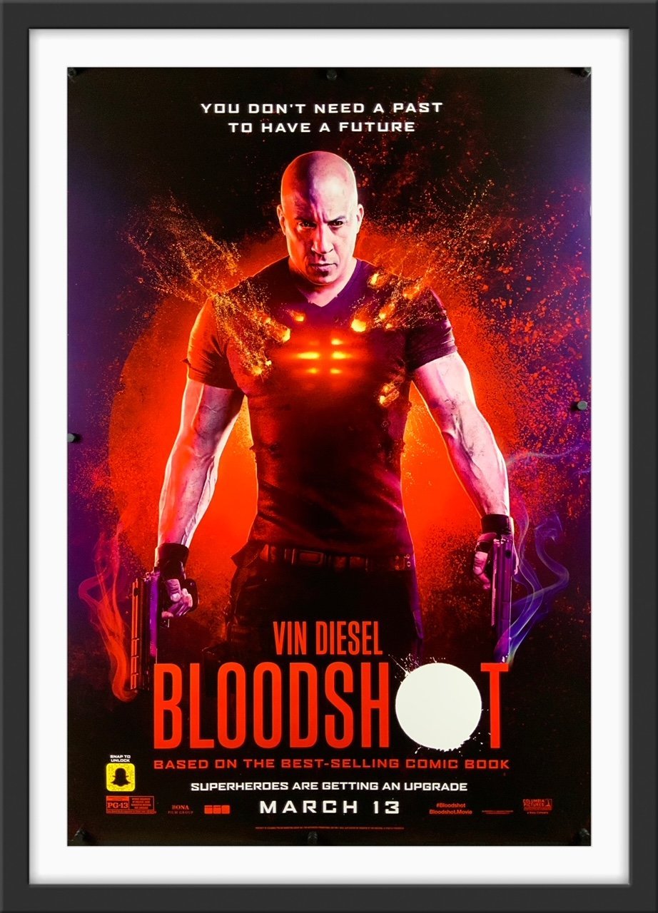 An original movie poster for the film Bloodshot