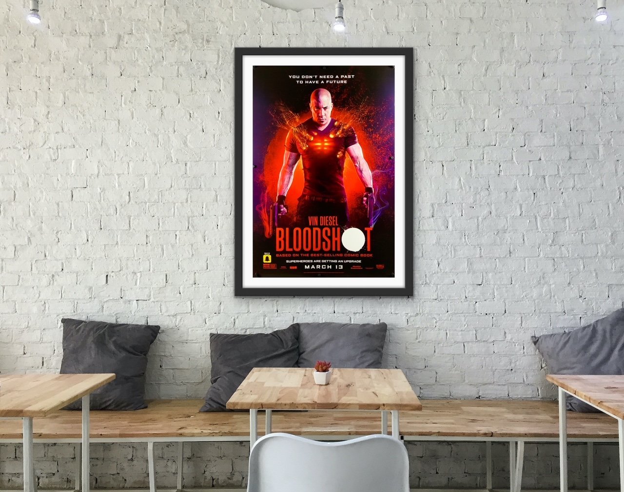 An original movie poster for the film Bloodshot