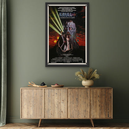 An original movie poster for the sci-fi film Krull