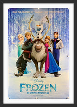 Load image into Gallery viewer, An original movie poster for the Disney film Frozen