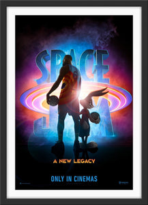 An original movie poster for the film Space Jam: A New Legacy