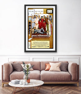 An original movie poster for the Wes Anderson film The Royal Tenenbaums